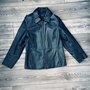Colebrook Essentials 100% Genuine Black Leather Women’s Jacket | Size Medium